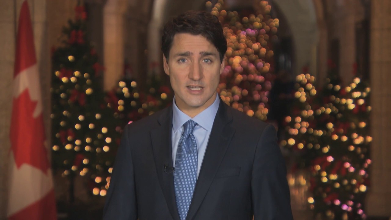 加拿大总理特鲁多2017年圣诞节致辞