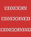 Concern text image
