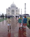 Rain at the Taj Mahal
