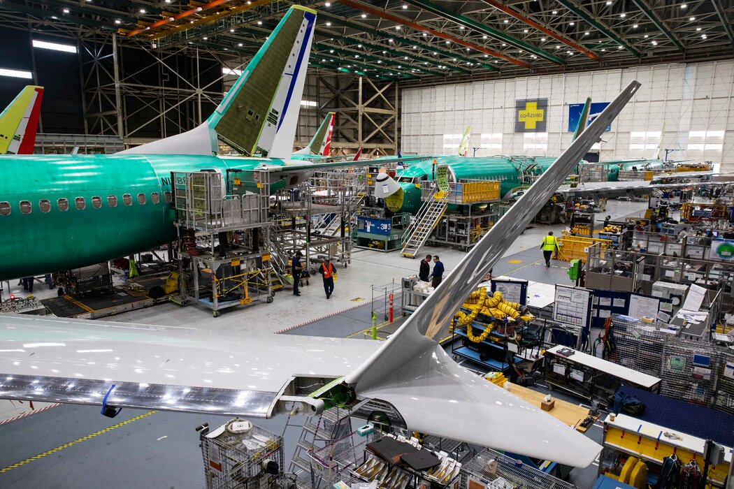 波音在伦顿的工厂，737 Max机型在这里组装。尽管公司存在问题，但许多员工说，他们仍对波音有深深的敬意，想看到公司恢复声誉。