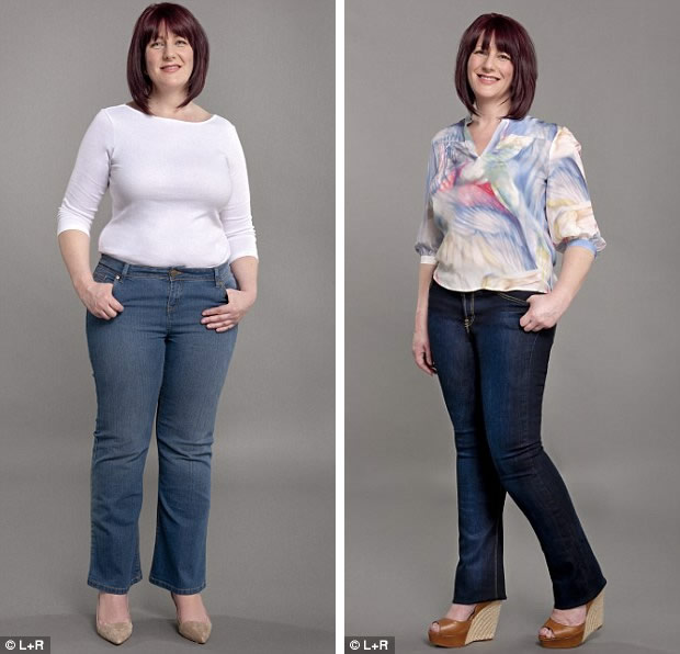 Worth the expense: Claire Taylor thinks she would get lots of wear from Hello Skinny Jeans, 145, worn right
