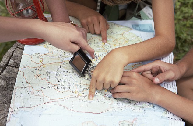Life skills: The National Trust's checklist challenges youngsters to have a go at map reading