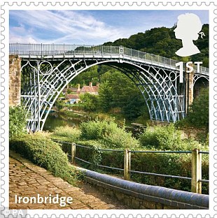 The world's first iron bridge was made from 384 tons of metal. It crosses the River Severn and opened in 1779