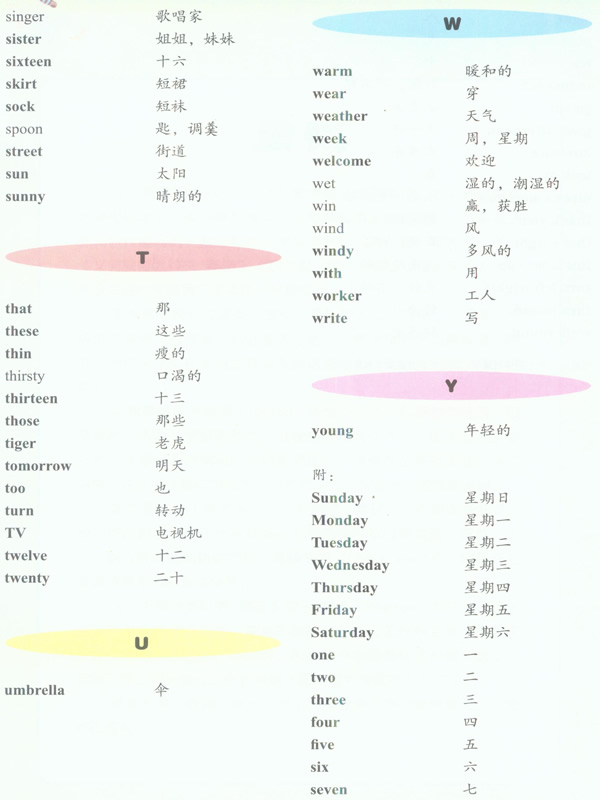 ���������꼶�ϲ�Ӣ�ﵥ�ʱ��ʶ�