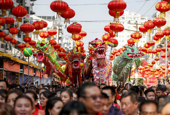 Lunar New Year: The dragon dance is a traditional staple of the celebrations