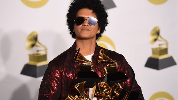 布鲁诺·马尔斯(Bruno Mars)在第60届格莱美获奖感言