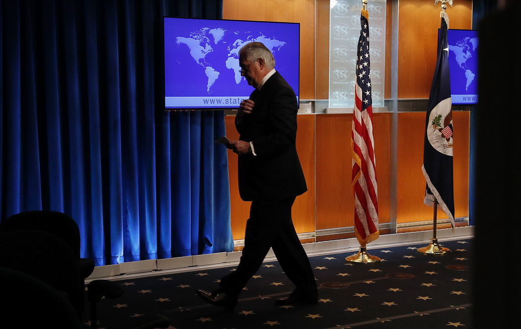 Secretary of State Rex Tillerson gave his last press conference at the State Department 