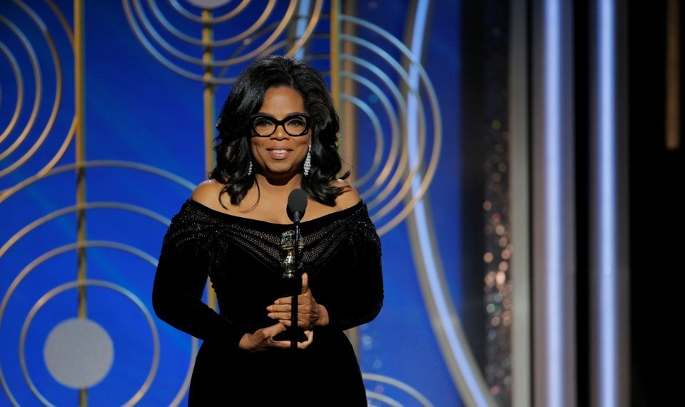 奥普拉·温弗莉(Oprah Winfrey)第75届金球奖获奖感言