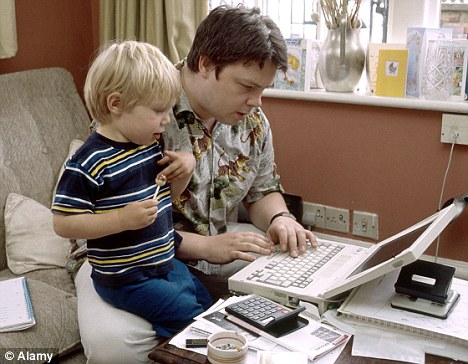 Fatherly duty: Working fathers in the U.S. spend an average of 62 minutes with their children, second only to Australians